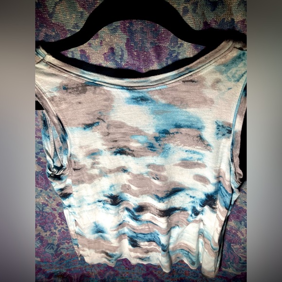Simply Vera Vera Wang Tie Dye Tank Top Size PM Petite Medium - Picture 7 of 8